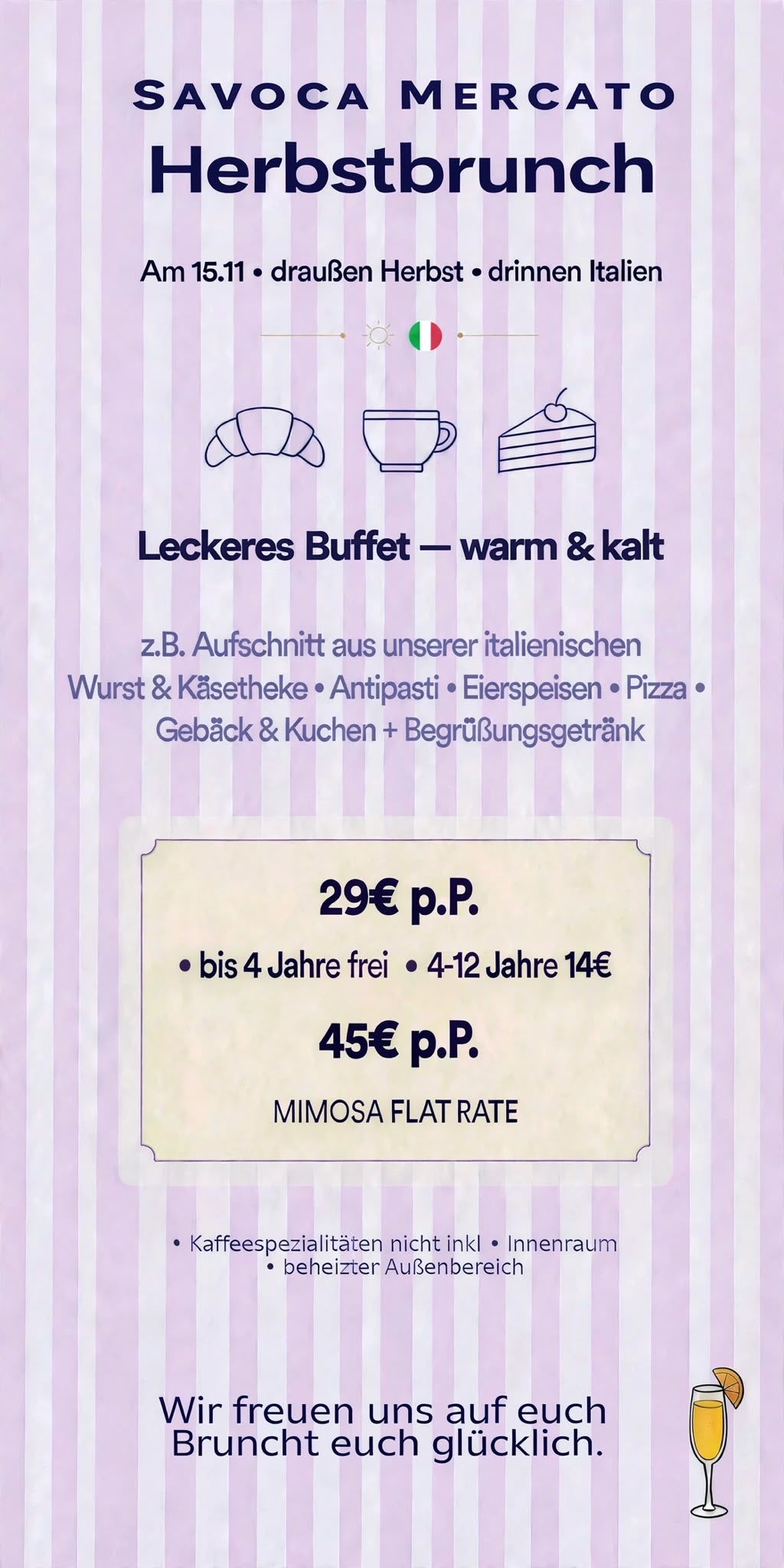 Savoca Mercato Herbstbrunch am 15. November